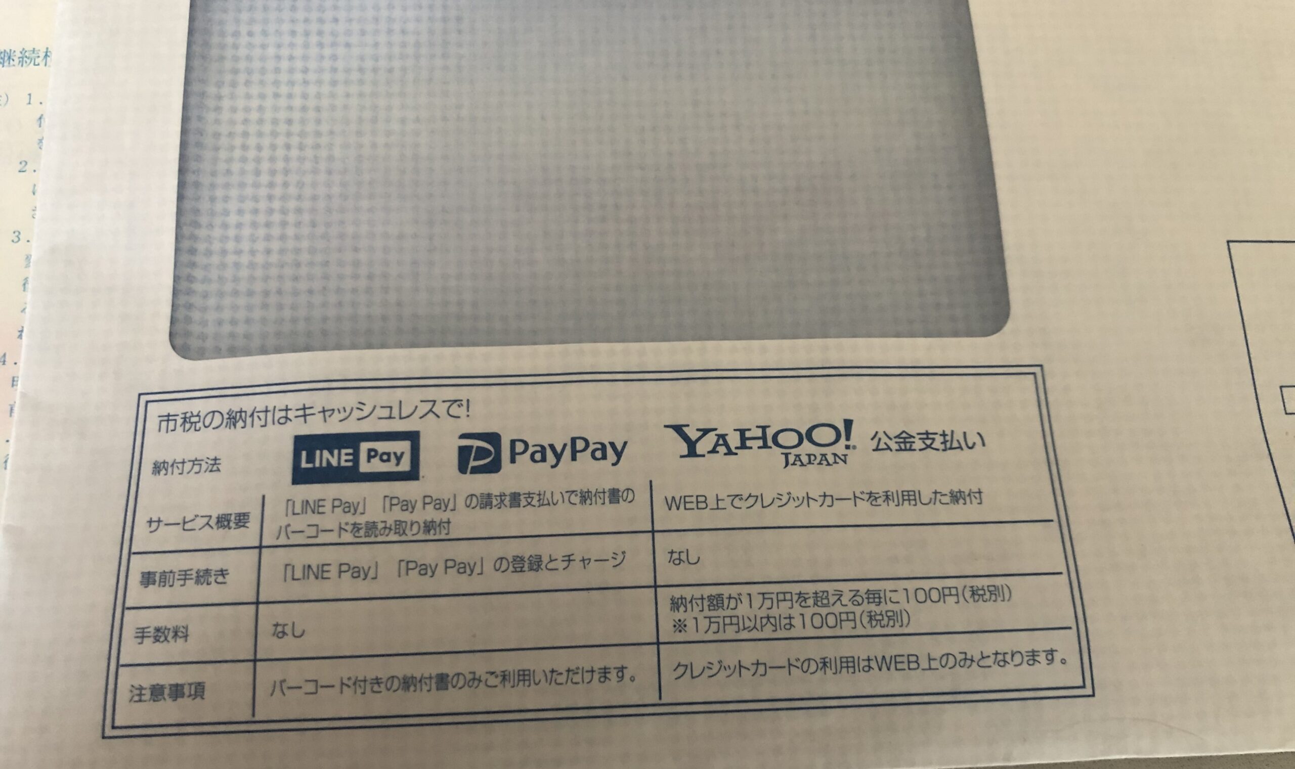 PAYPAY　自動車税